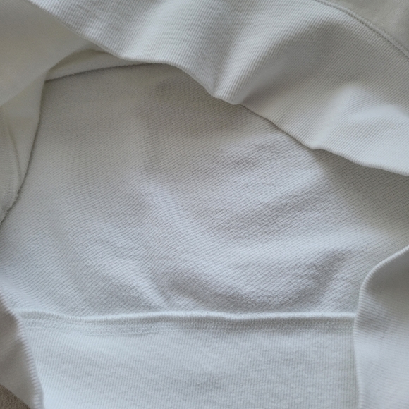 Sport 1/4 Zip Mock Neck Wide Sweatshirt EUC Women's Medium White | SKYR - Picture 4 of 9